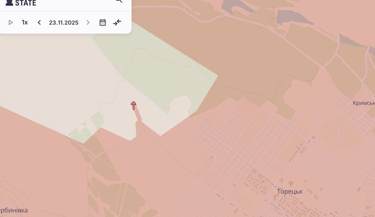 Оккупанты продвинулись в Торецке, около Ямполя и Катериновки на Донетчине, - DeepState. КАРТА