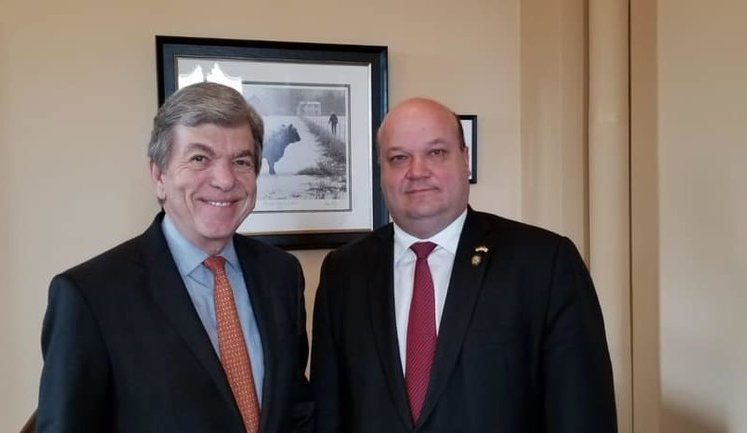 US Ambassador Chalyi, Senator Blunt discuss possible increase in military support for Ukraine