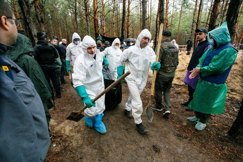 Total of 436 bodies were exhumed from mass burial site in Izium, Kharkiv region, - RMA 01