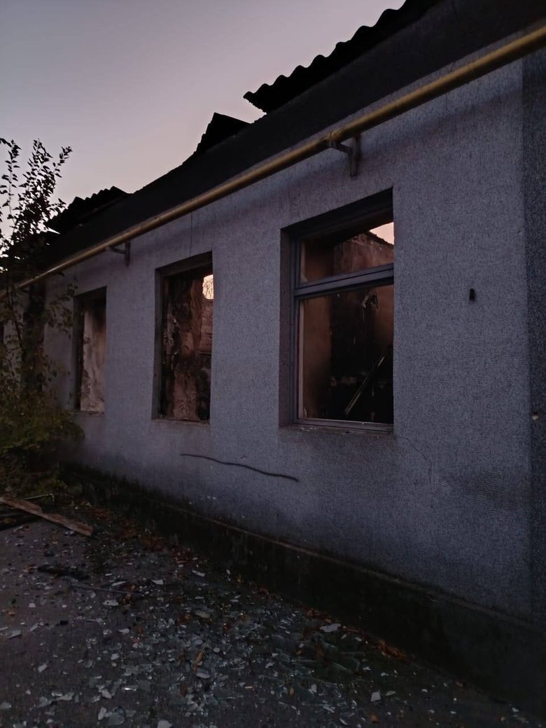 Берислав после обстрела