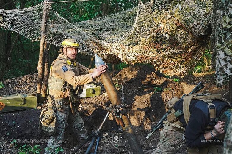 The National Guard destroys enemy equipment