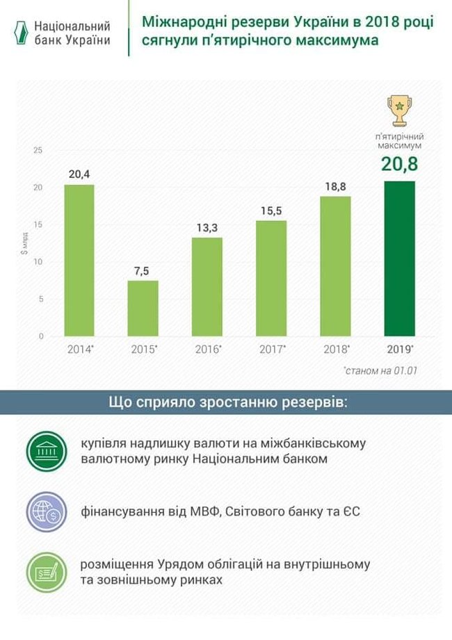 Международные резервы Украины обновили пятилетний максимум - $20,8 млрд, - НБУ 01