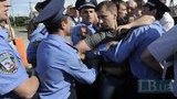 Пограничный столб отделил государство Украину и "автономную республику" Межигорье. ФОТОрепортаж+ВИДЕО