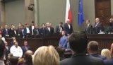 Lawmaker Yemets: Showing respect for courage of Kremlin-held Ukrainian prisoners by standing on their feet, Polish MPs pass resolution calling to release them. VIDEO&DOCUMENT