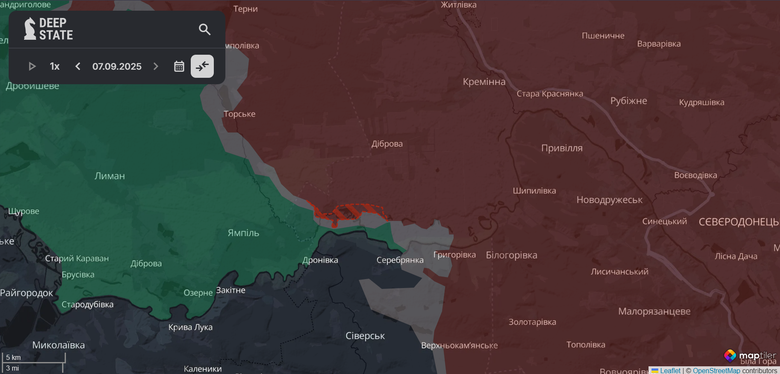 The enemy has advanced in the Serebryansky Forestry