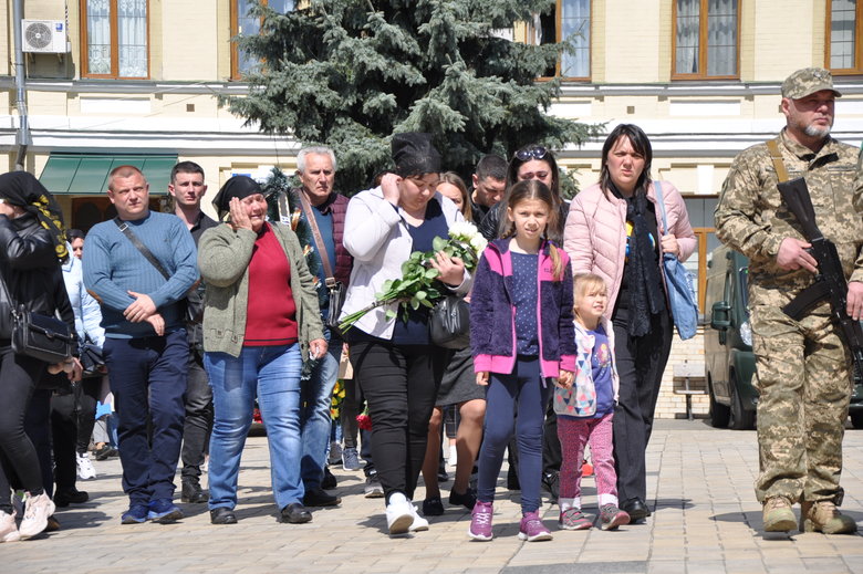 Farewell to cyborg paratrooper of 95th Brigade Ruslan Borovik, who died in battles with Russian occupiers in east, said goodbye in Kyiv 19