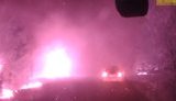 "Батя, кидай велосипед, згориш": Патрульні показали, як рятували жителів Луганщини під час пожежі. ВIДЕО