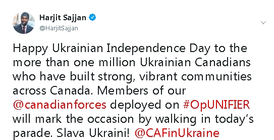 Фриланд посетит Украину 28 августа во время поездки в Европу 02