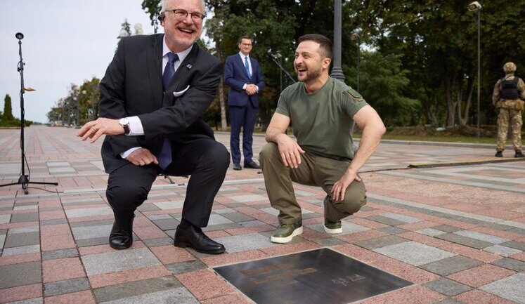 До Києва приїхав з візитом президент Латвії Левітс. ФОТОрепортаж