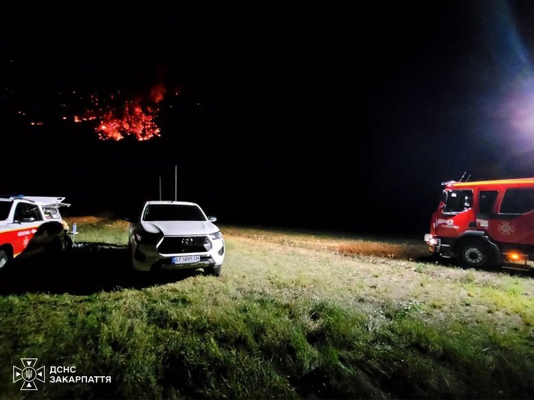 A 7-hectare forest fire is being extinguished in Zakarpattia