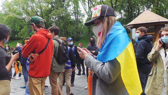 Мирний мітинг Проти поліцейського свавілля відбувся біля Кабміну 07