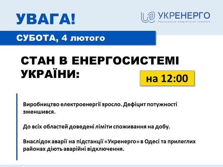 Производство электроэнергии выросло, дефицит мощности уменьшился, - Укрэнерго 01