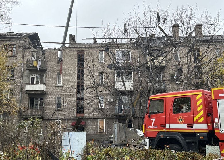 Российская атака на Каменское