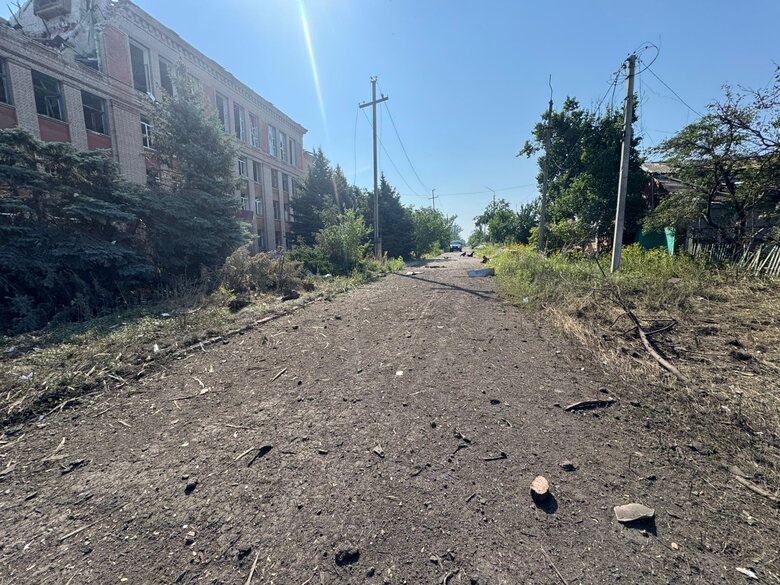 Russian air strikes on Kostiantynivka on 14 July