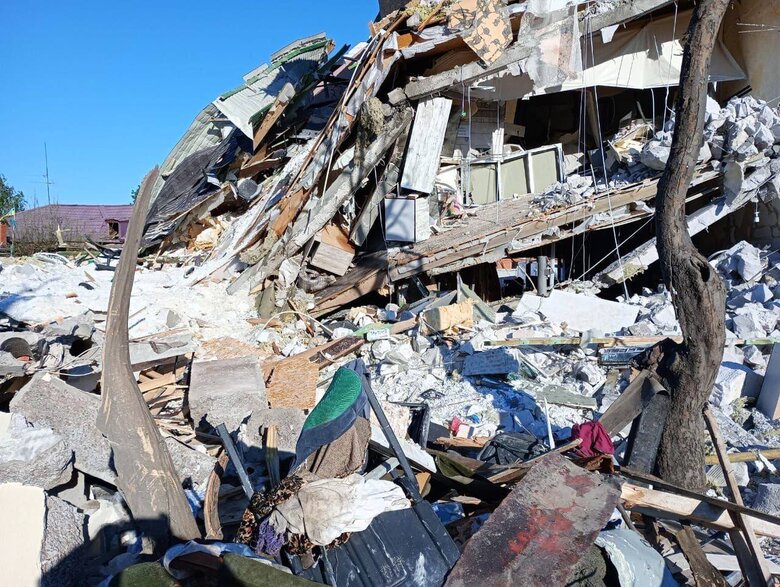At night, body of two-year-old girl was found from under rubble of house in Dnipropetrovsk region, - RMA 05