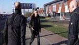 "Собі в сраку бризни!" - священник УПЦ МП Кунтий, двигаясь по тротуару, едва не сбил активистов проекта "Зупини лося". ВИДЕО