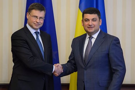 Гройсман обговорив із віце-президентом Єврокомісії Домбровскісом перспективи співпраці України та ЄС 01 Гройсман обговорив із віце-президентом Єврокомісії Домбровскісом перспективи співпраці України та ЄС 01