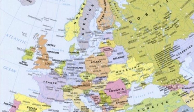 У німецькому атласі Європи окупований Крим зображений частиною РФ. СКРИНШОТ