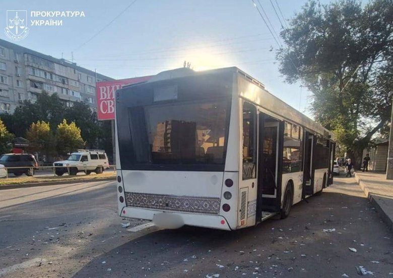 РФ атакувала автобус у Запоріжжі