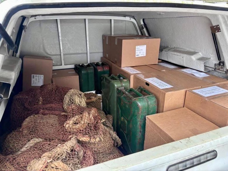 Конвой помощи из Латвии прибыл в Украину