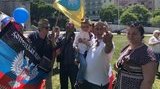 Євробачення: російська делегація в Лісабоні влаштувала акцію "Безсмертний полк", учасники якої несли прапори терористів "Л/ДНР". ВІДЕО+ФОТОрепортаж