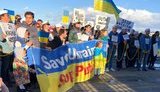 Украинцы в Сан-Франциско провели акцию в поддержку захваченных Россией в плен моряков. ВИДЕО+ФОТОрепортаж