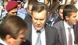 Янукович побывал на родине Пересопницкого Евангелия: Мне немного не нравятся кричащие студенты. ВИДЕО.