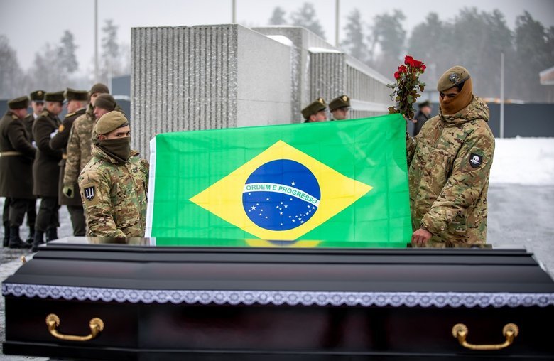 Kyiv bids farewell to fallen Brazilian volunteer Kaua da Silva