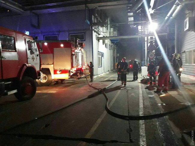 Спасатели ликвидировали пожар на маслозаводе под Одессой 06