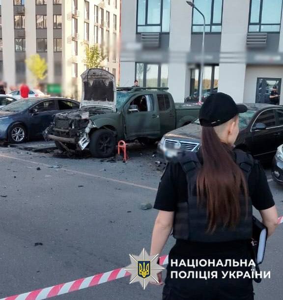 Consequences of the explosion in the Podilskyi district of Kyiv