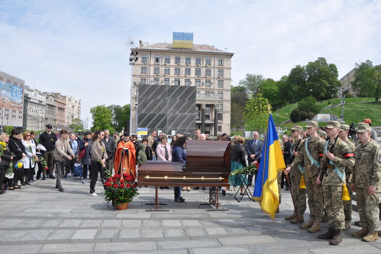 С главой союза Центр национально-патриотического воспитания Евгением Квасковым попрощались в Киеве 03