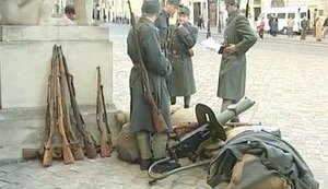 Львовскую ратушу захватили сечевые стрельцы. ВИДЕО.