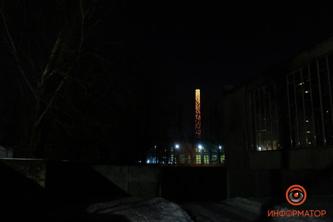 У Дніпрі запалили світлову інсталяцію у память про Героїв Небесної Сотні 08