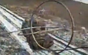 drone destroys armoured vehicles