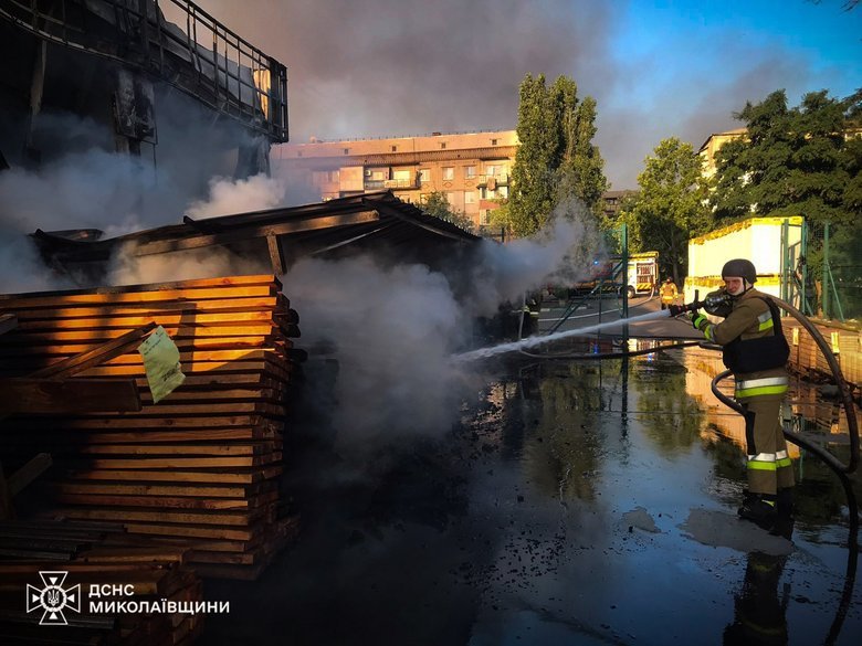 Strike on a supermarket in the Mykolaiv region