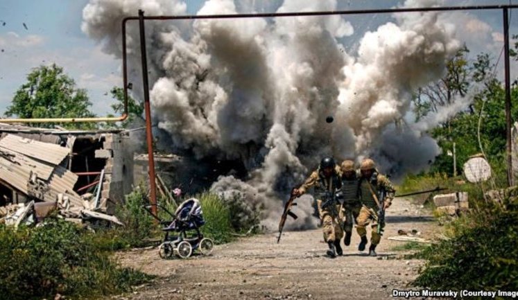 War Of Words Over Ukraine 'Combat' Photo