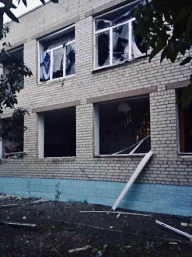 Russians hit village gymnasium in Zaporizhzhia region 02