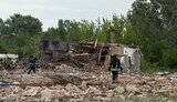 Shahed attack on Sloviansk on 29 May 2025. One person wounded