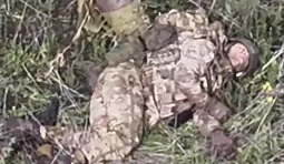 росіянин після атаки дрона