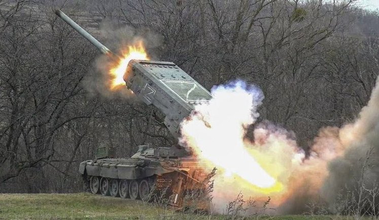 Украинские воины впервые применили против оккупантов их же мощное оружие - ТОС-1А "Солнцепек"