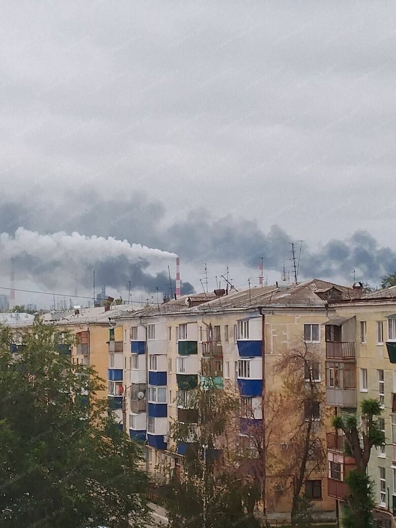Strike on an oil refinery in Syzran