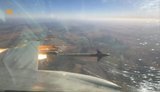 Destruction of Russian missiles by Ukrainian F-16 fighter jets
