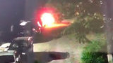 Підпал автомобіля програми "Схеми" зняли камери спостереження. ВIДЕО