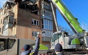 Удар по пятиэтажке в Чернигове 15.03