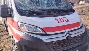 Occupiers attack ambulance in Horokhovatka, Kharkiv region. PHOTO