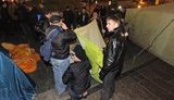 На Майдане пока около 150 человек: ночь прошла спокойно и без стычек
