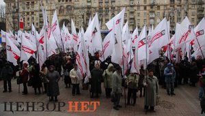 Оппозиция ведет людей под ВР с требованием принять закон о лечении Тимошенко