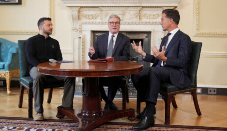 Rutte to meet with Zelenskyy and Starmer today