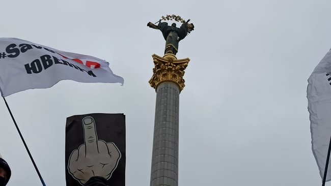 ФОПы попытались установить палатки на Майдане Незалежности: между митингующими и правоохранителями произошли стычки 74