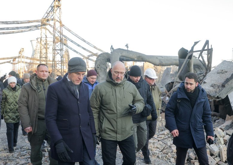 Mark Rutte familiarised himself with the consequences of the night strike on the Kyiv thermal power plant.
